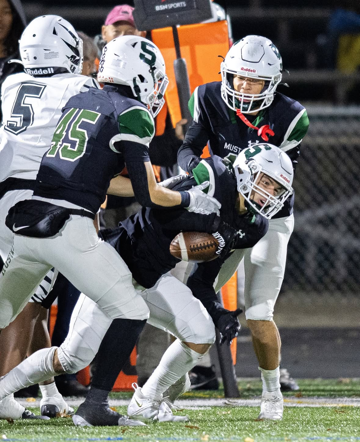 Strongsville football player in game