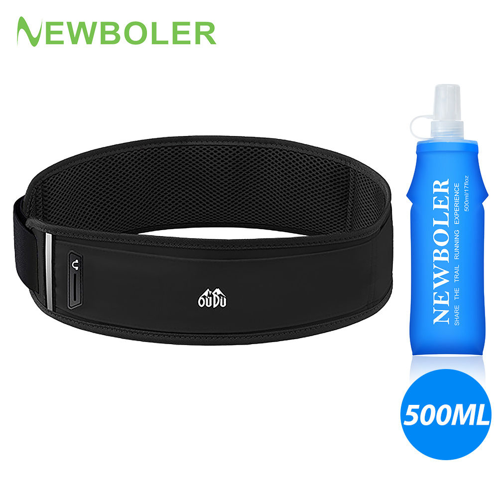 NEWBOLER Running Waist Bag Men Women Invisible Trail Running Belt Hydration Wais
