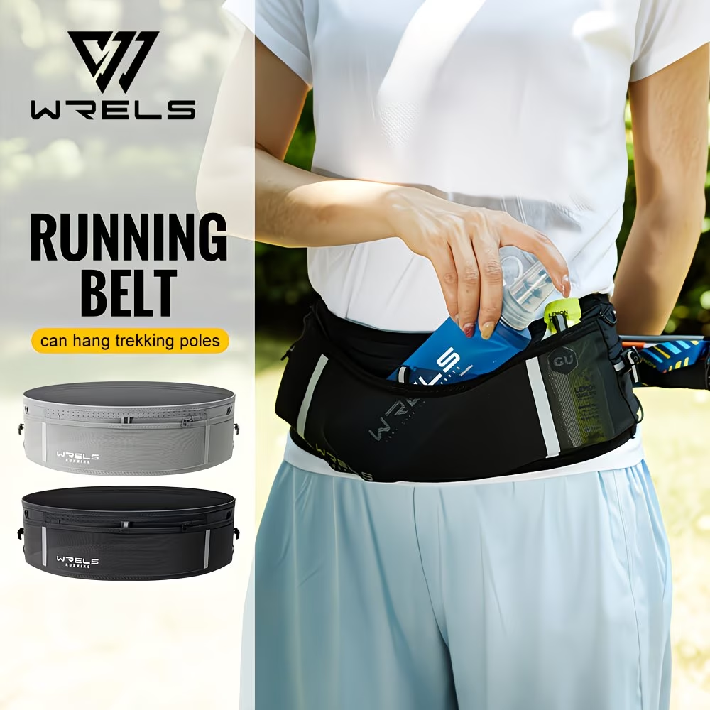 WRELS Invisible Running Waist Bag Lightweight Breathable Phone Bag Men Women Ela