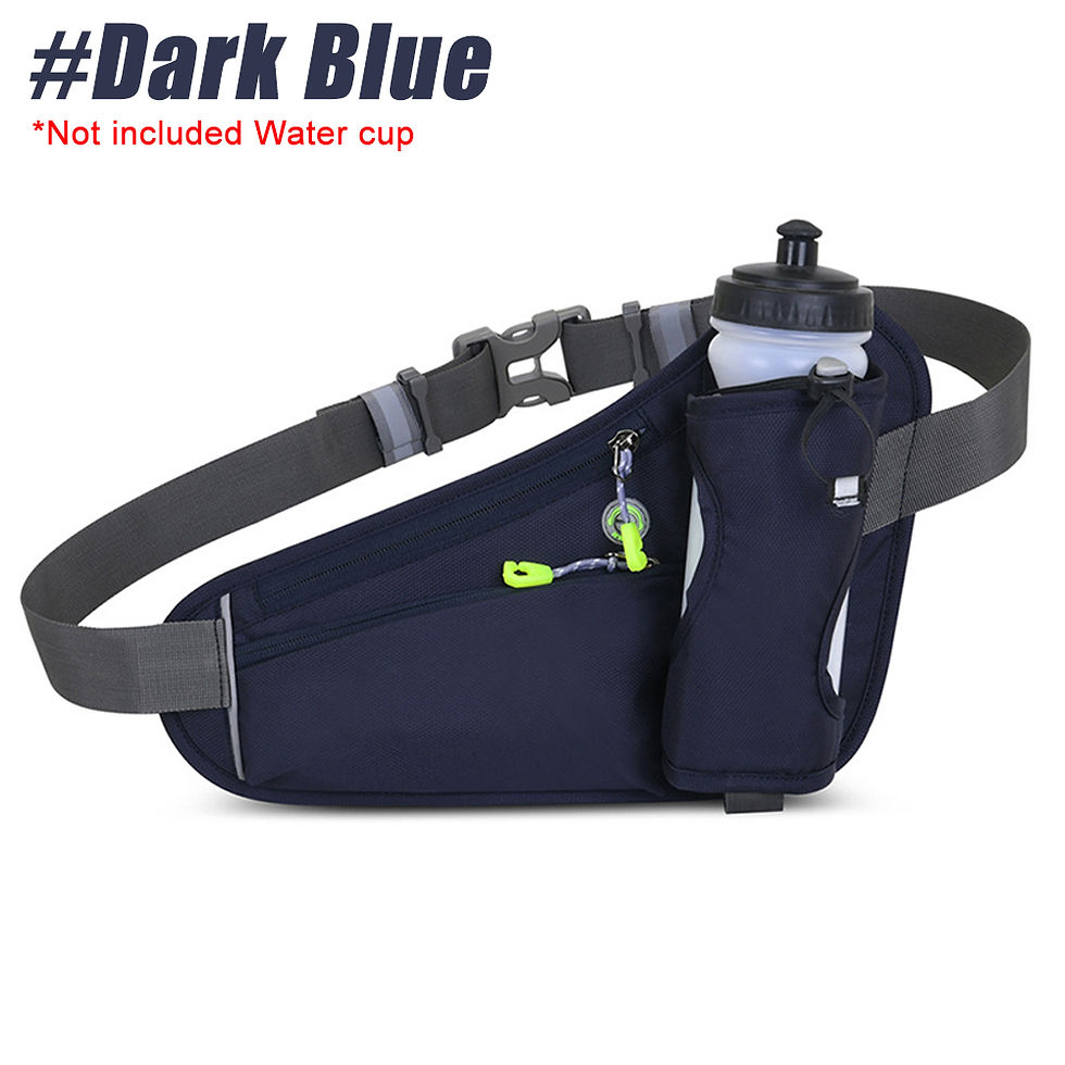 Miniatura: Fanny Pack with Water Bottle Holder Crossbody Bag with Extension Strap Running B