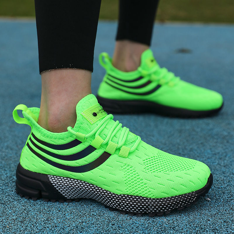 섬네일: Brand Sports Shoes Breathable Mesh Running Shoes Men's Shock-absorbing Cushion S
