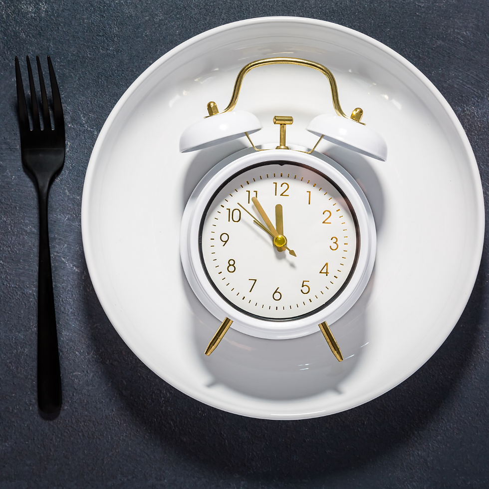 Plate with a clock on it
