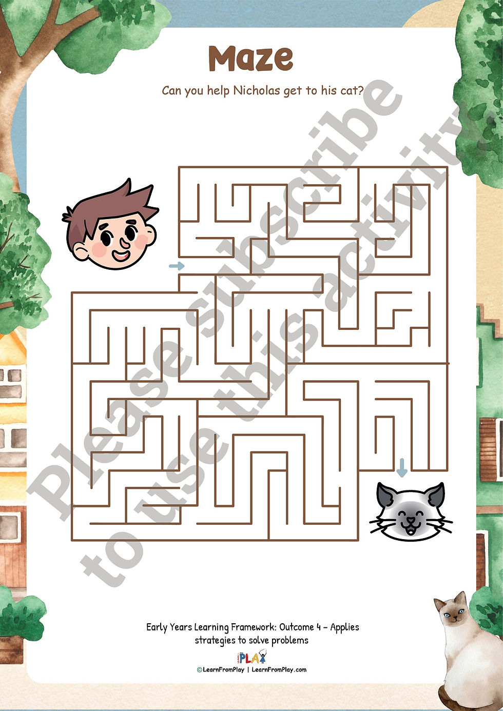 Go Home, Cat! - Maze