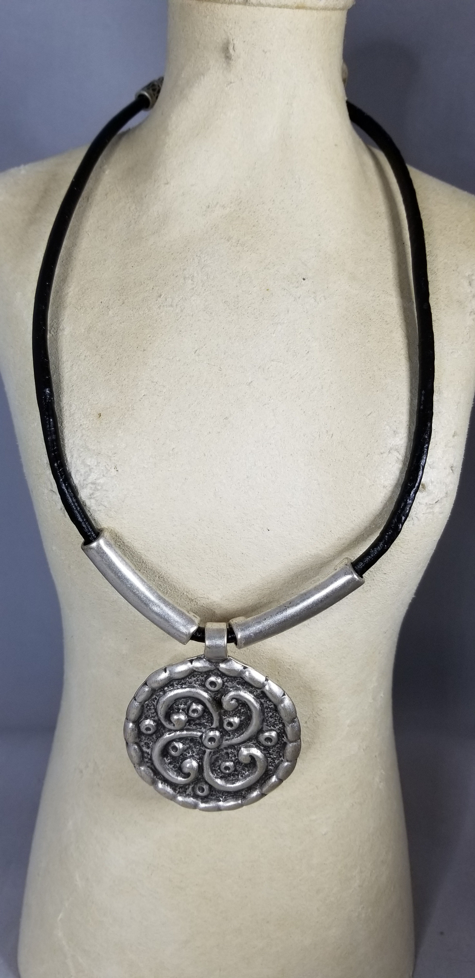 Pewter Pendant Necklace