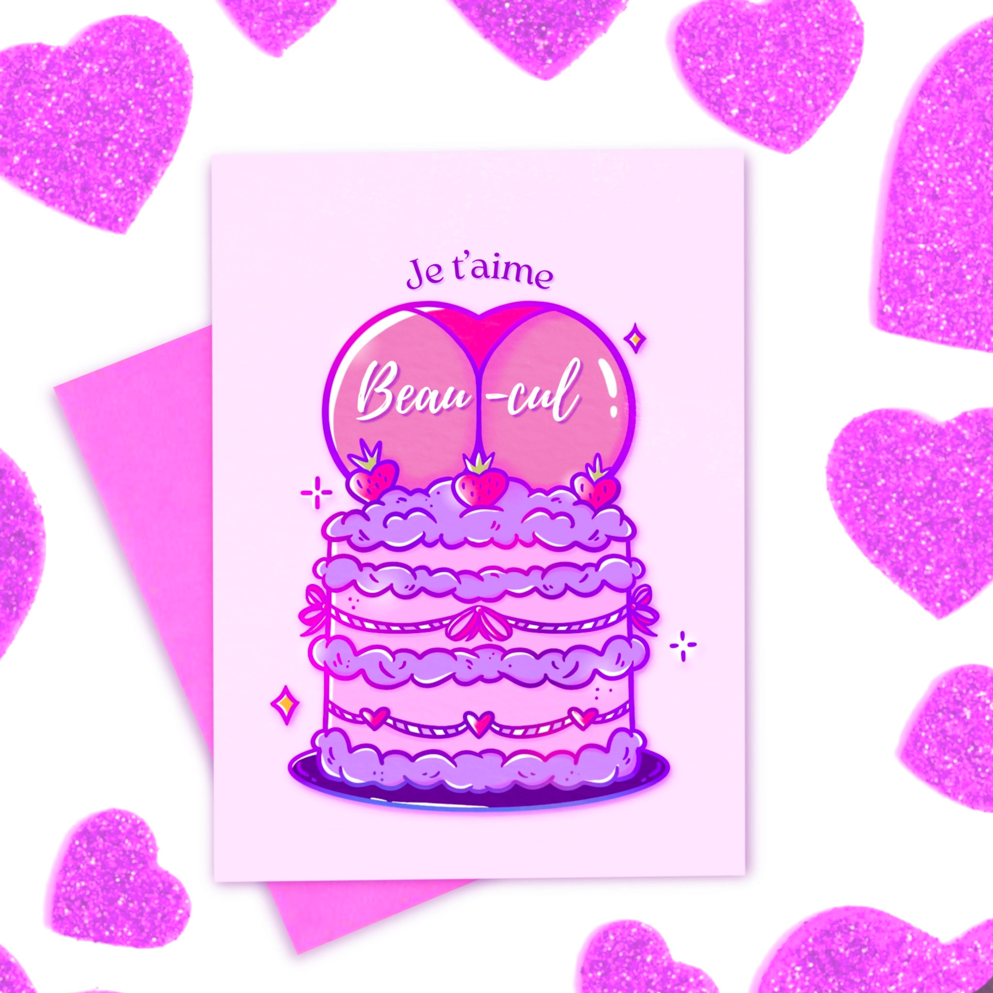 Carte de Souhait 'Beau-cul'