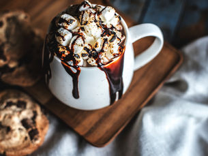 chocolat chaud dans tasse