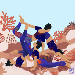 illustrations Morwenna yoga