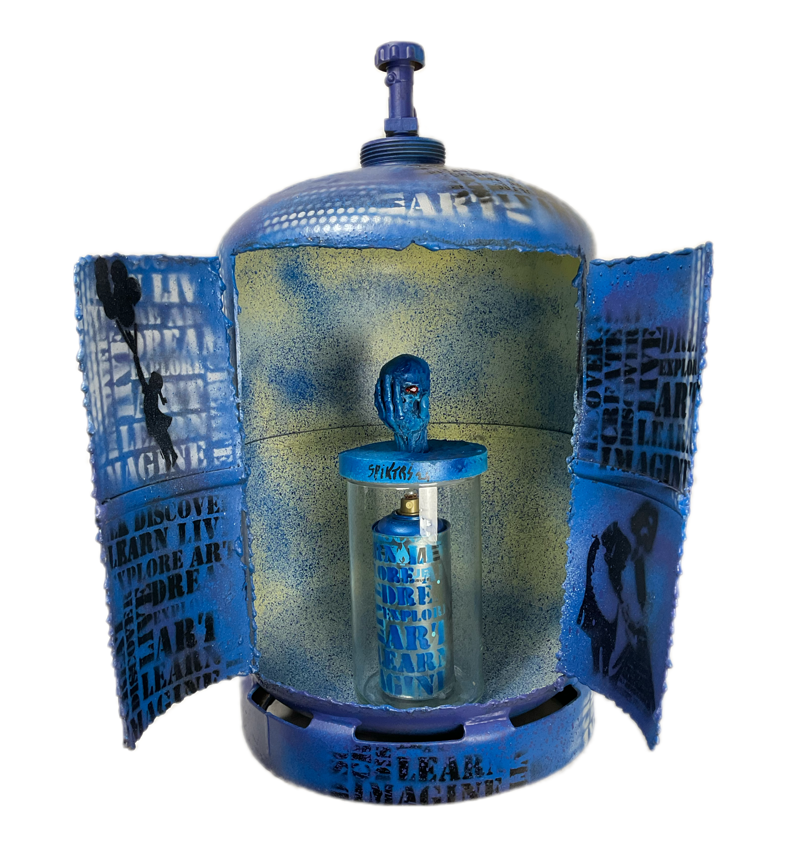 Sculpture Portail Bleu : Les Horizons Éthérés