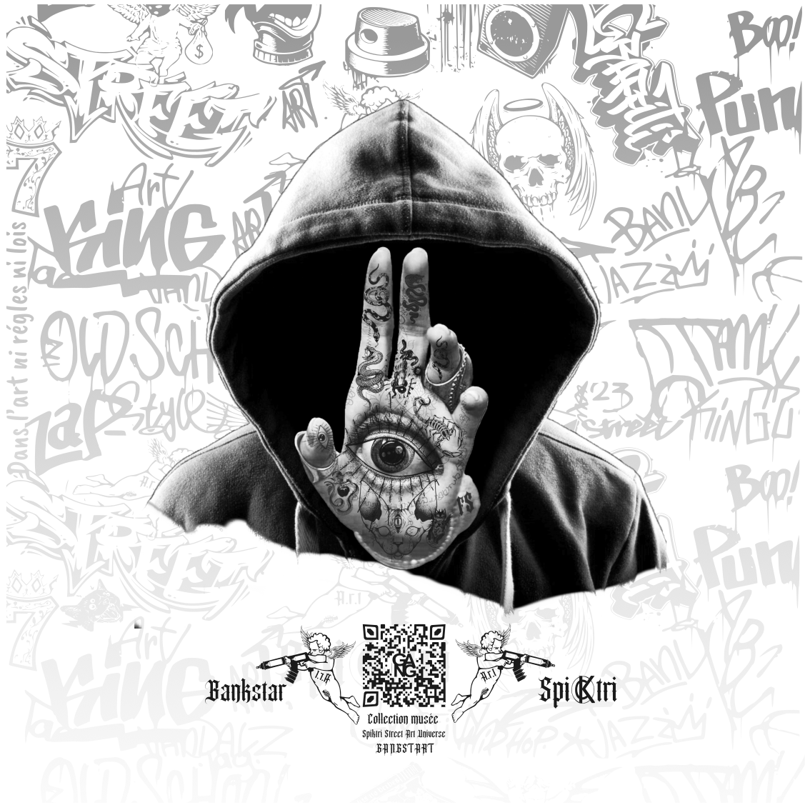 Tableau en aluminium brossé "interactif"  BANKSTAR by F.Spik