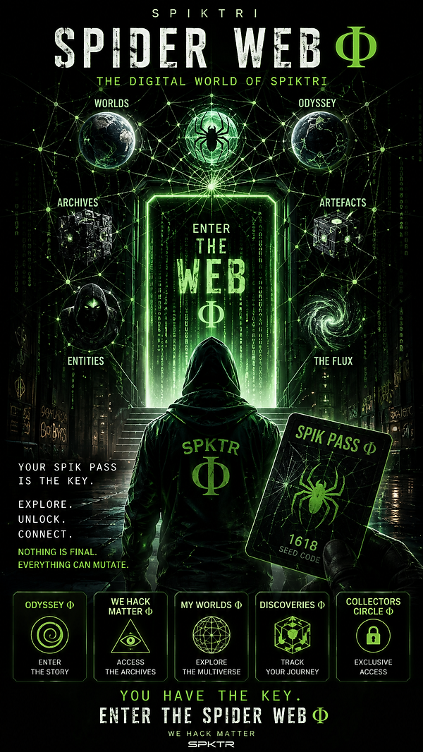 SPIK PASS = THE KEY → SPIDER WEB