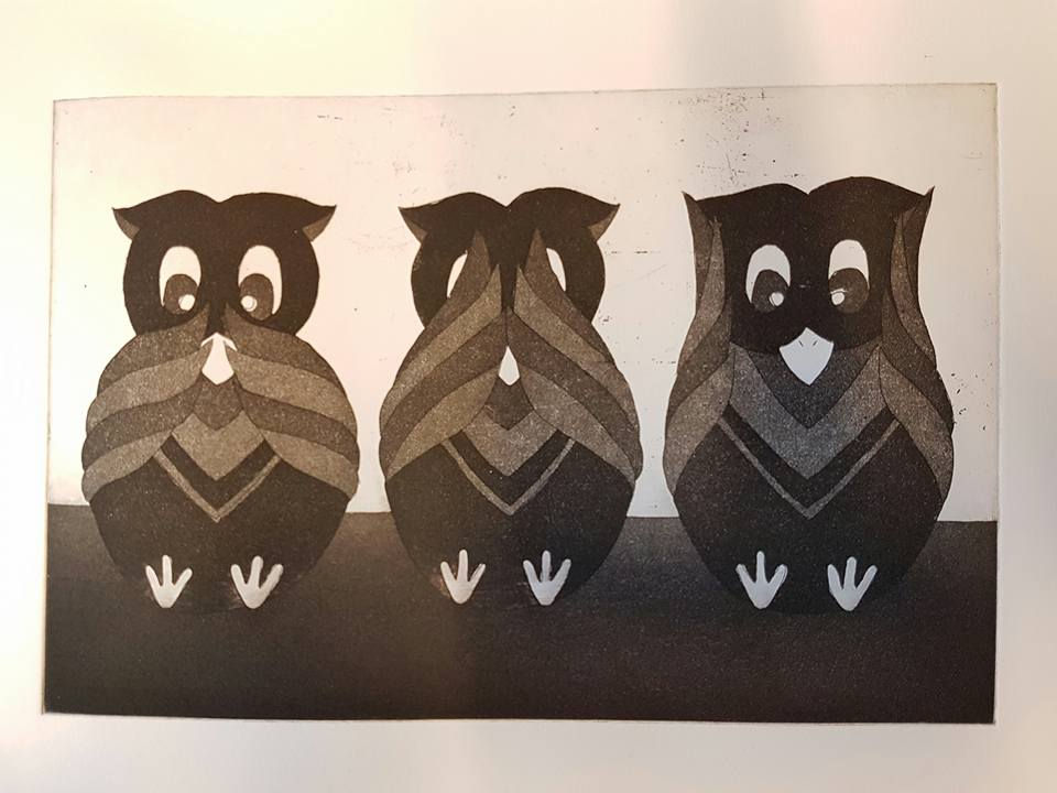 three wise owls