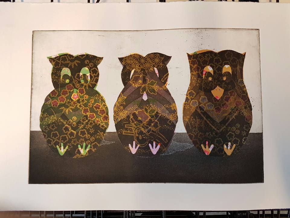 three wise owls