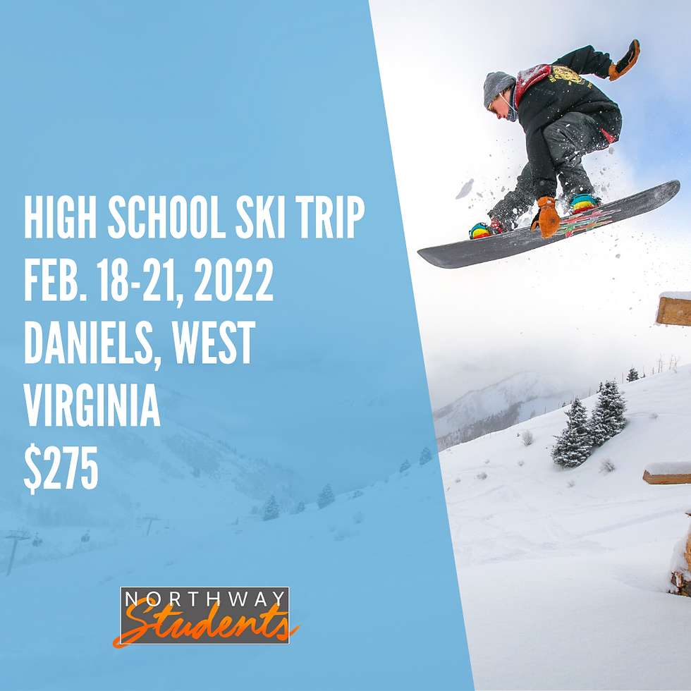 Guys Student Ski Trip