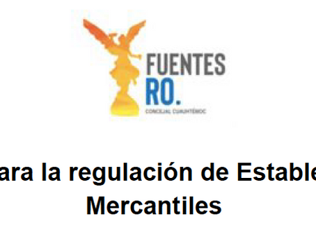 Iniciativa para la regulación de Establecimientos
Mercantiles
