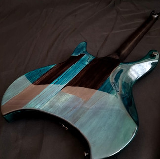 Gloss emerald green guitar