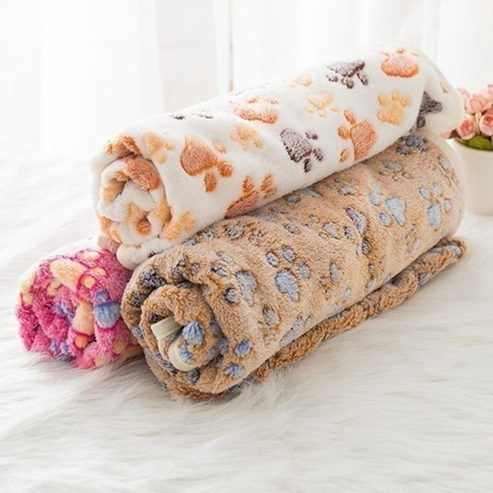 Thumbnail: Soft Fluffy High Quality Pet Blanket Cute Cartoon Pattern Pet Mat Warm and Comfo