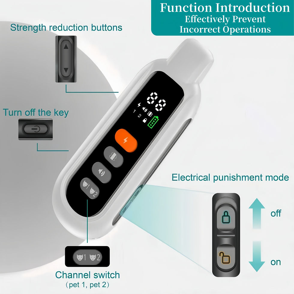 Thumbnail: 3300FT Electric Dog Training Collar Remote Control Waterproof Pet BehaviorFor 6-