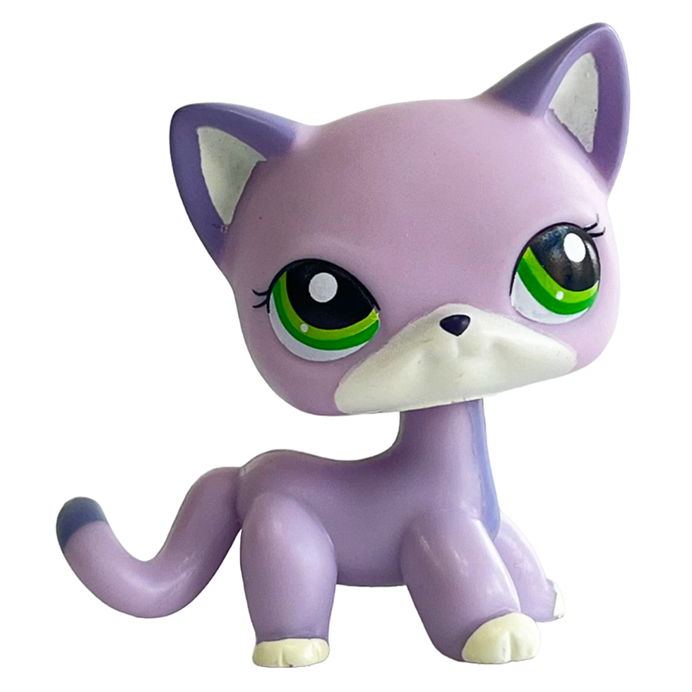 Thumbnail: Rare pet shop lps toy toy Stands Short Hair Kitten Dog Dachshund Collie Great Da