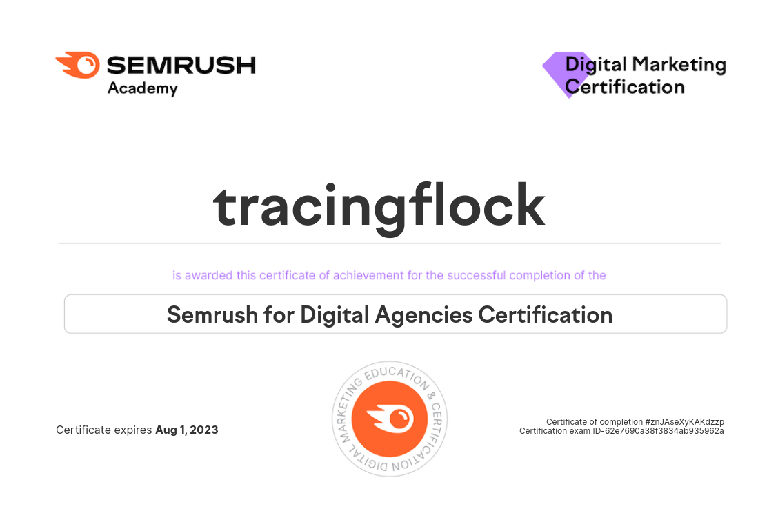 Digital Agencies Certification