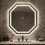 Thumbnail: Octagon Lighted LED Framed Wall Mirror