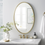Thumbnail: Oval/Capsule Mirror in Aluminum Frame