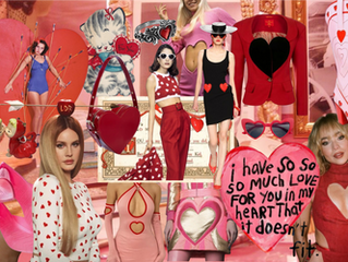 La moda está enamorada del amor. El tributo a los corazones, el rojo y el rosa