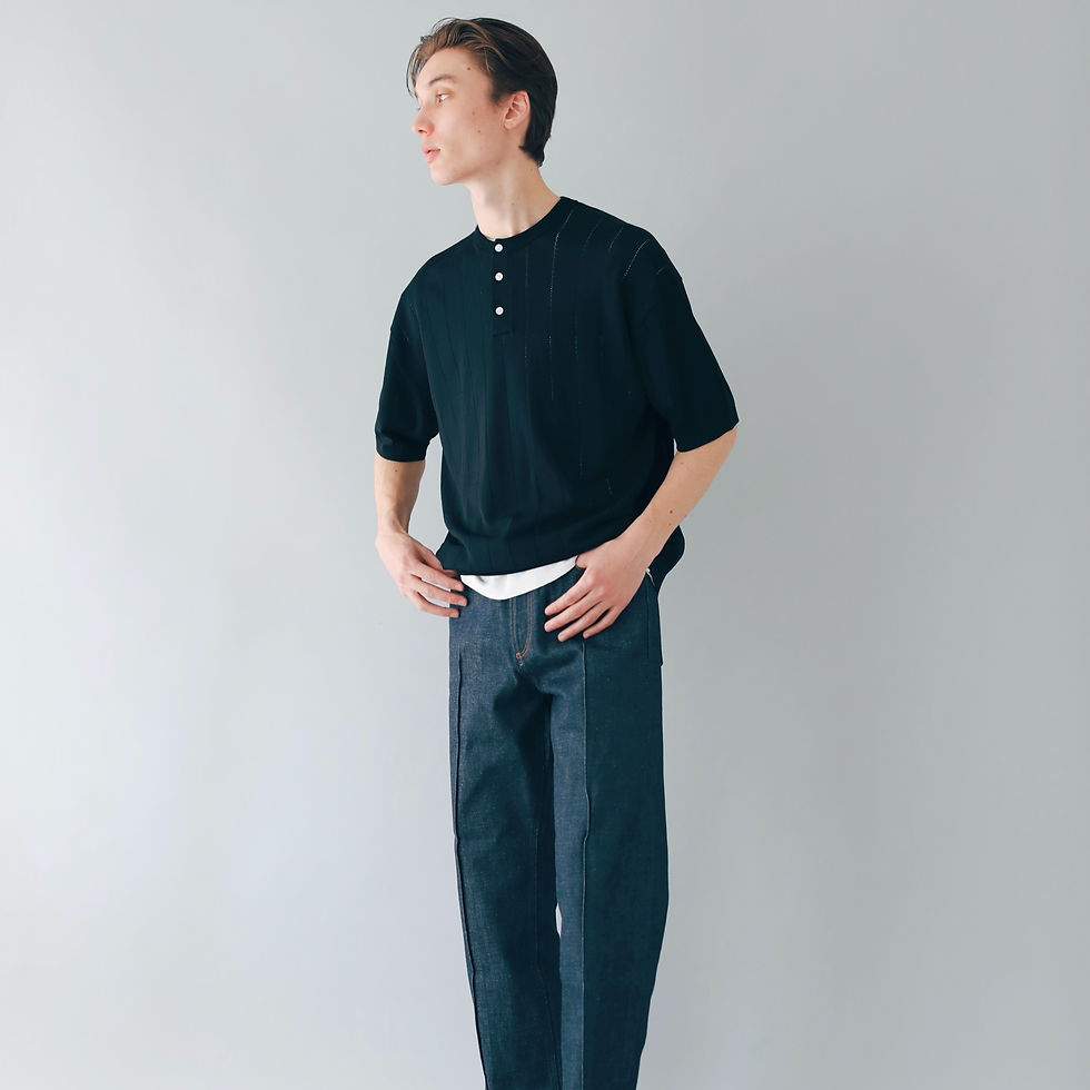 Thumbnail: K5905 DROP NEEDLE HENRY NECK