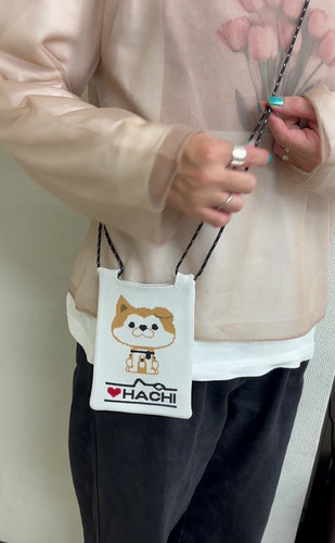 LH-003 LOVE HACHI KNIT MOBILE PHONE CASE (HACHI) | BUSワン！ HACHI