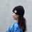 サムネイル： LH-005-B　LOVE HACHI KNIT CAP (BLACK)