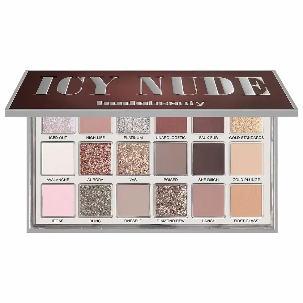 פלטת צלליות Icy Nude עם גווני ניוד ונצנצים