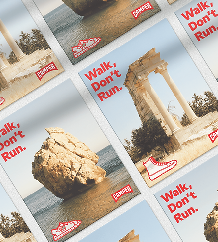 Toutes les affiches misent côte à côte pour comprendre la cohérence graphique de la campagne