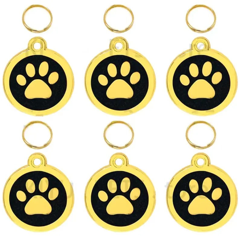 Thumbnail: Golden Round Paws PET ID Tag