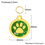 Thumbnail: Golden Round Paws PET ID Tag