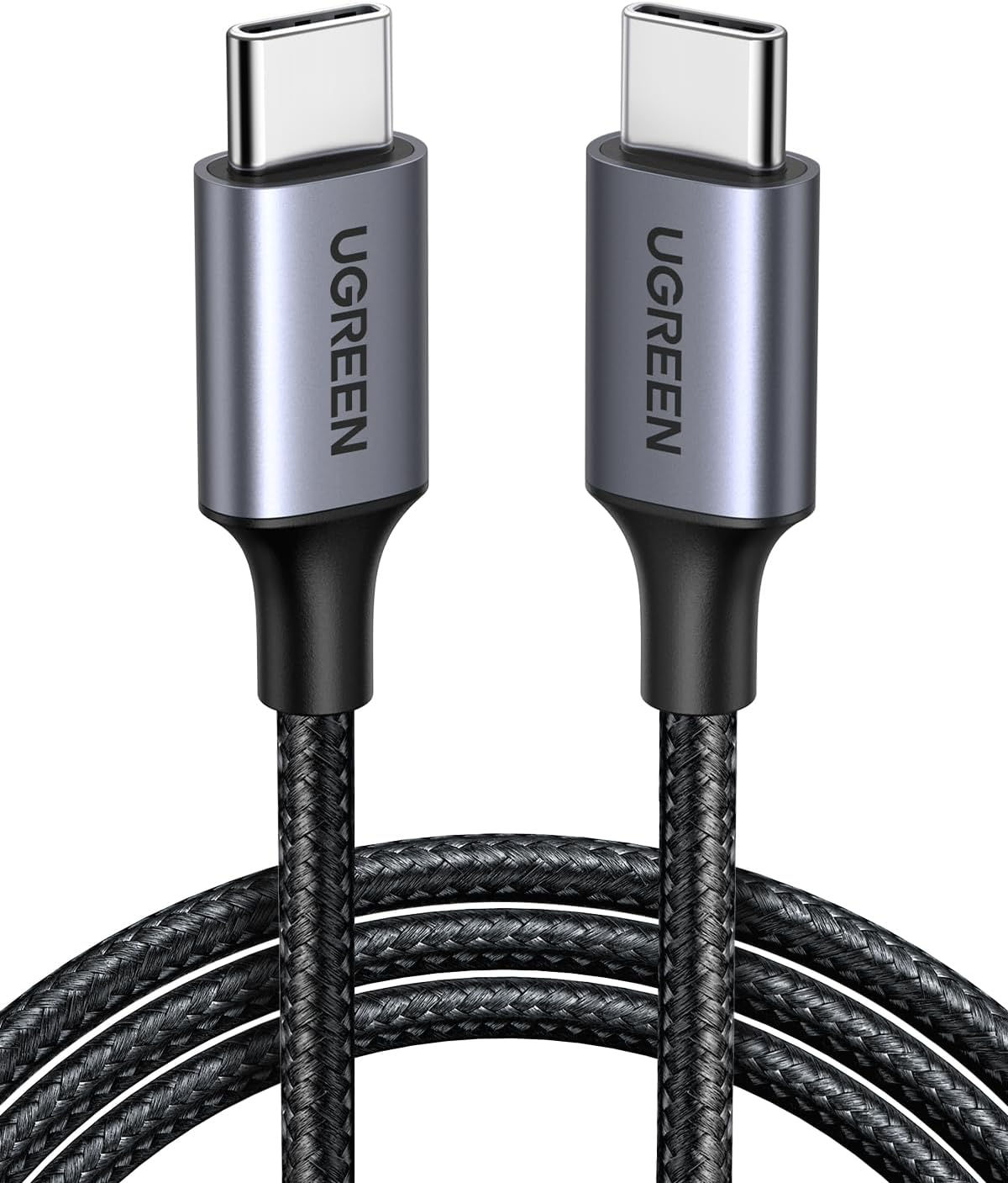 UGREEN USB C Cable 2M, 60W Nylon-Braided Cord USB-C to Type C