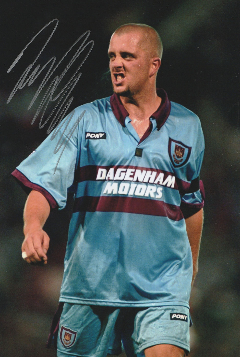 Thumbnail: Hand signed Julian Dicks West Ham United 12x8 inch photo