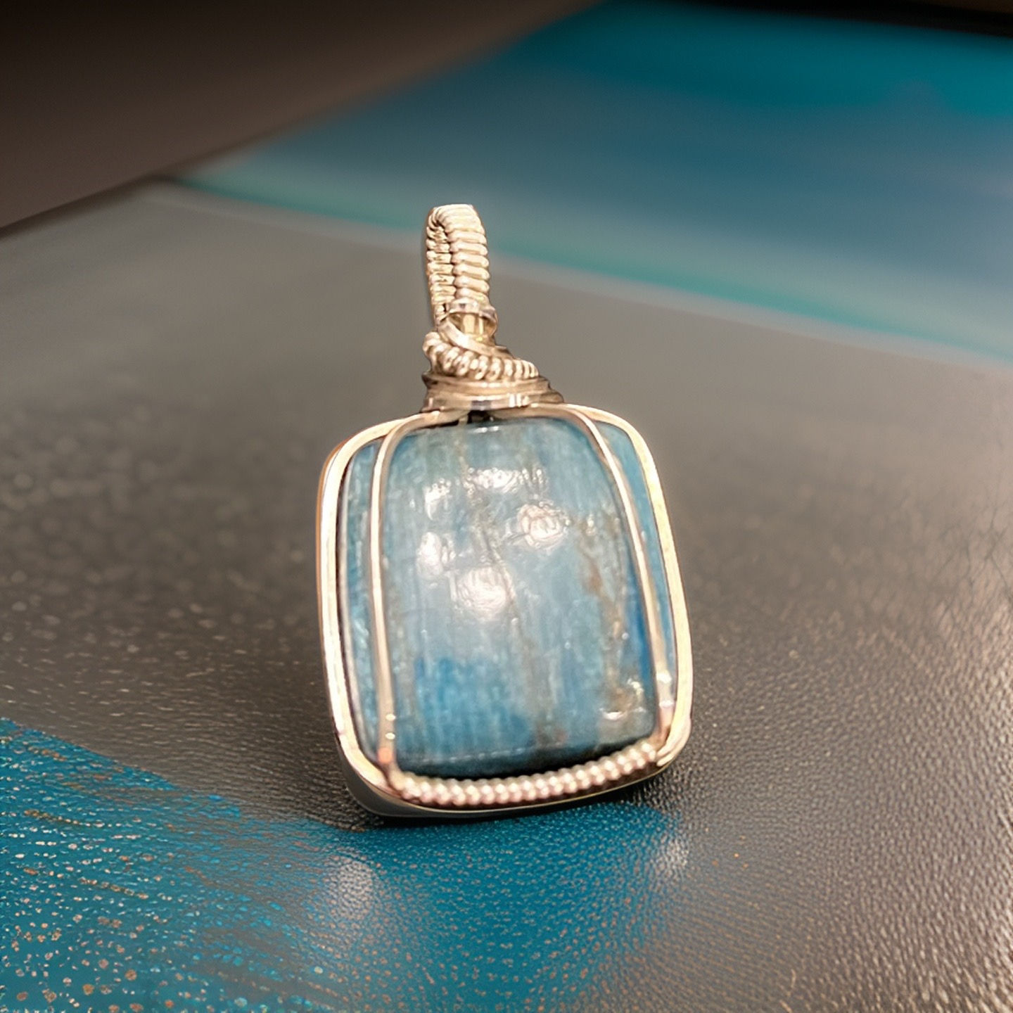 Blue Apatite Pendant 