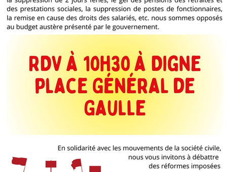 Mobilisations du 10 et 18/09 : construisons la lutte !