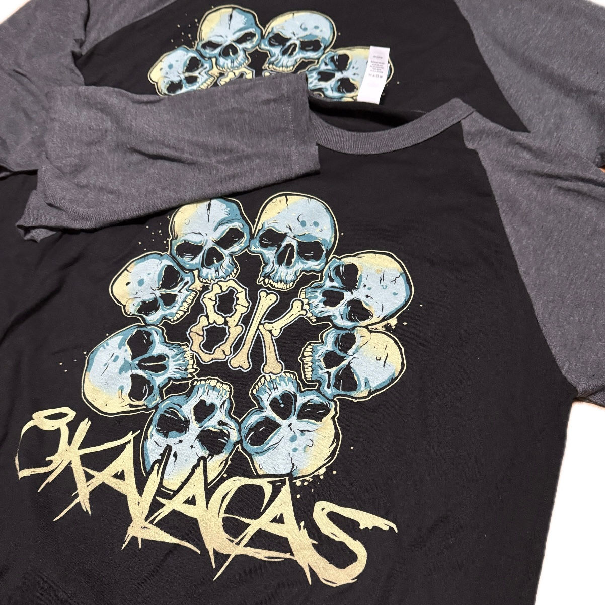 8 Kalacas Logo Raglan T