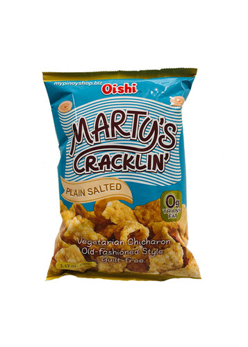 Oishi Marty's Cracklin' Vegetarian Chicharon (plain salted flavour) 90g ...