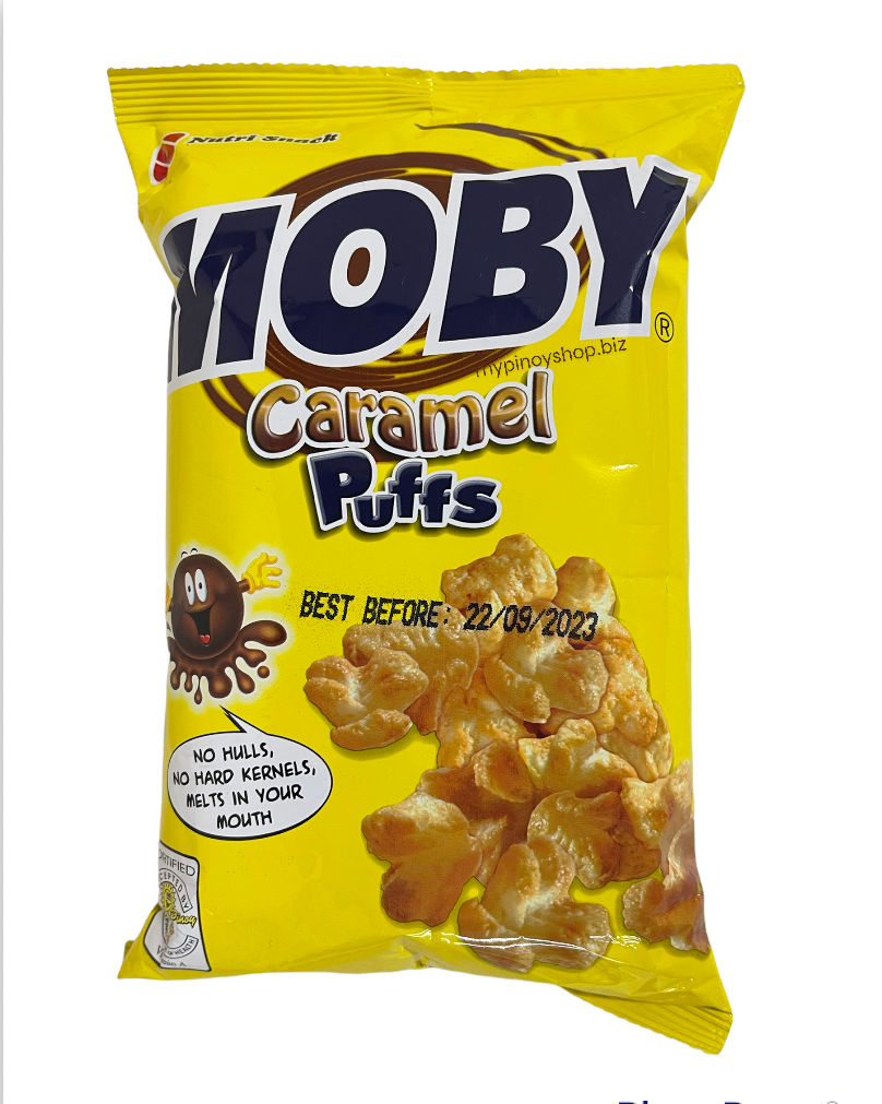 Moby Snacks Caramel Puffs 60g ( Reduced Price)