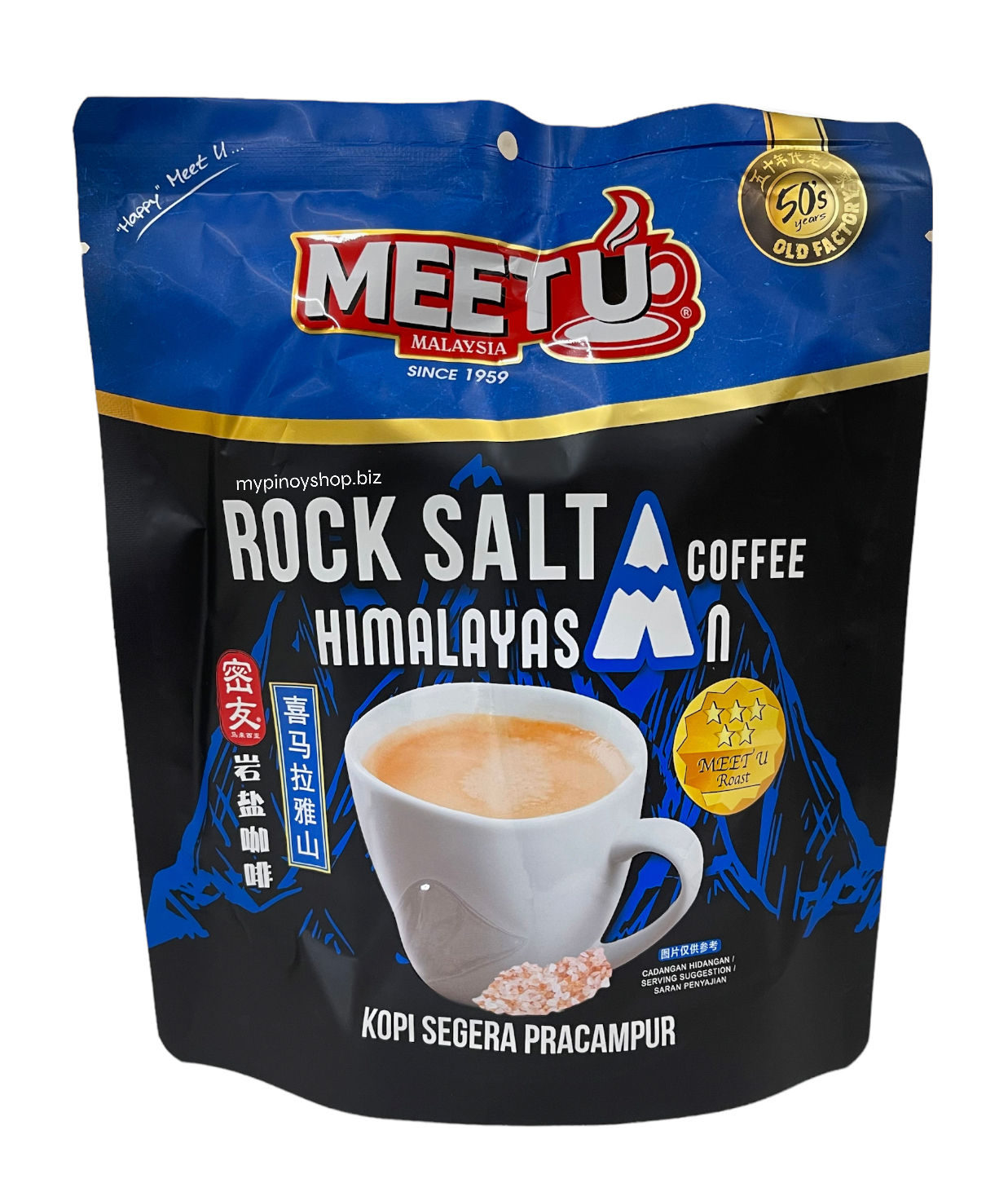 Meet U Rock Salt Himalayas Ready Mix Coffee (10x16g)