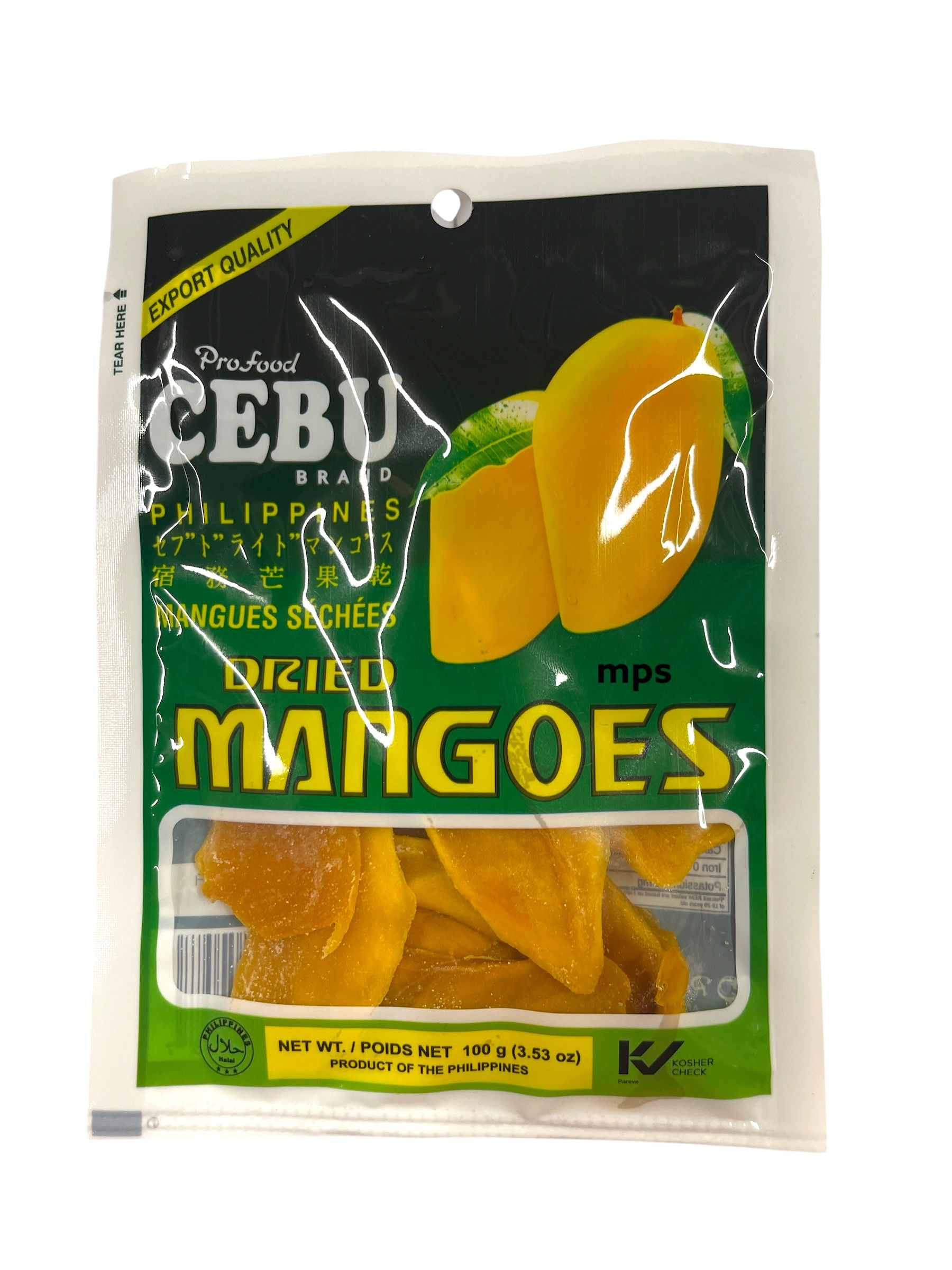 Cebu Brand Dried Mangoes 100g