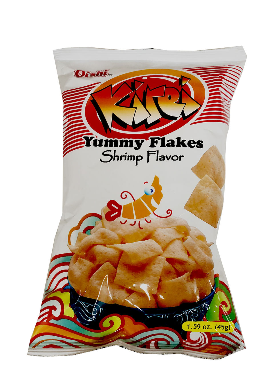 Thumbnail: Oishi Kirei Shrimp Flavour Flakes Cracker 45g (now reduced price)