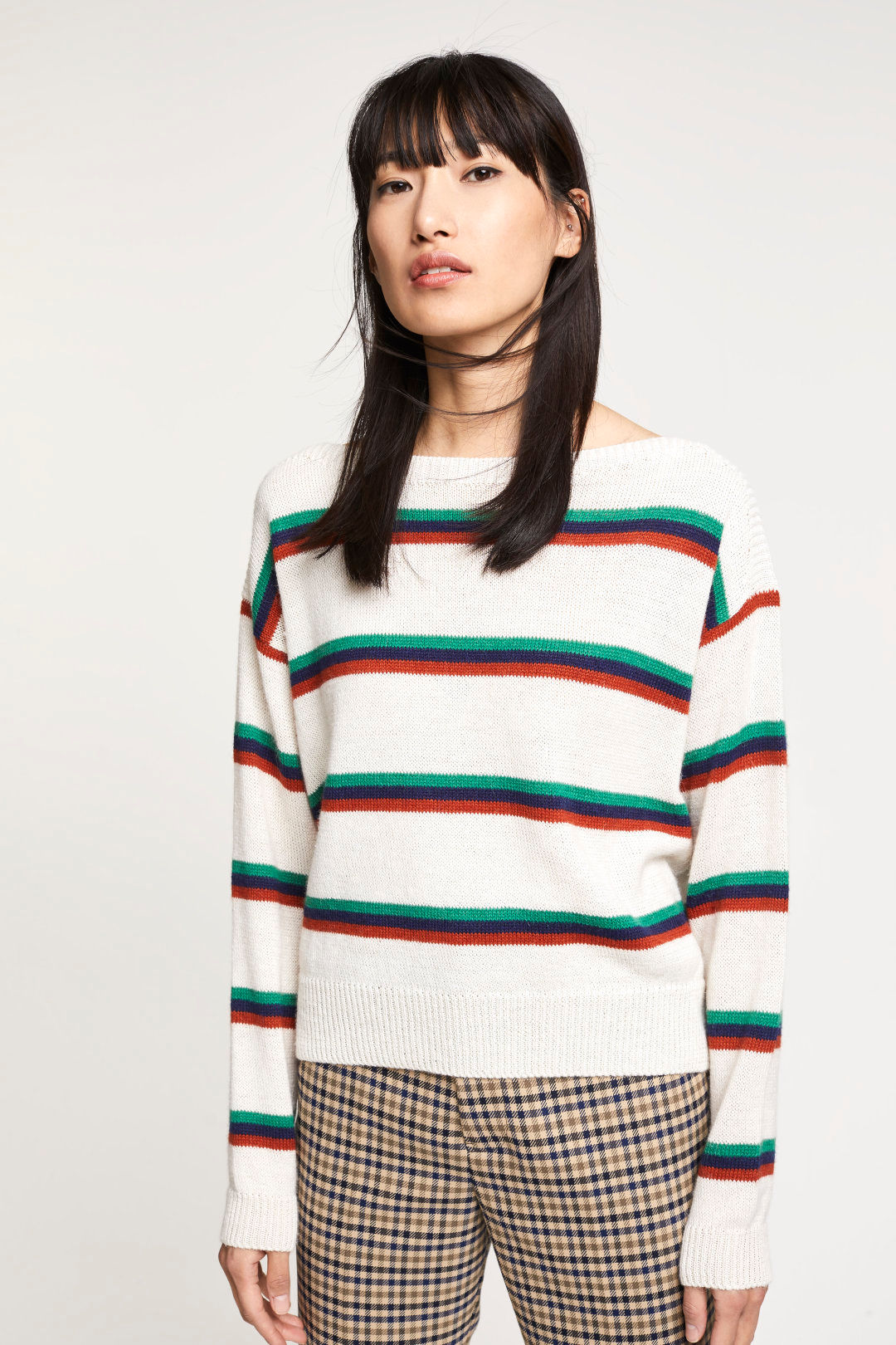 Closed - Pullover en maille rayé