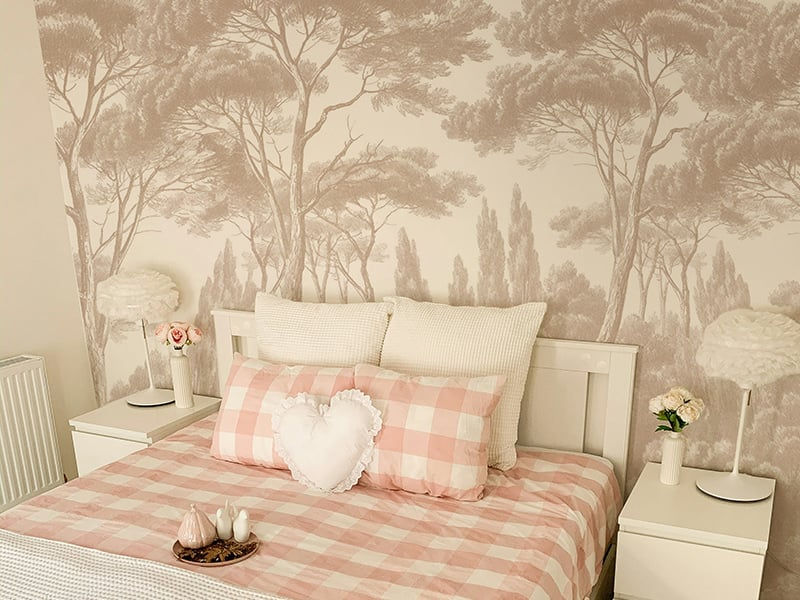 Sepia Tropical Forest Tree Wallpaper Murals