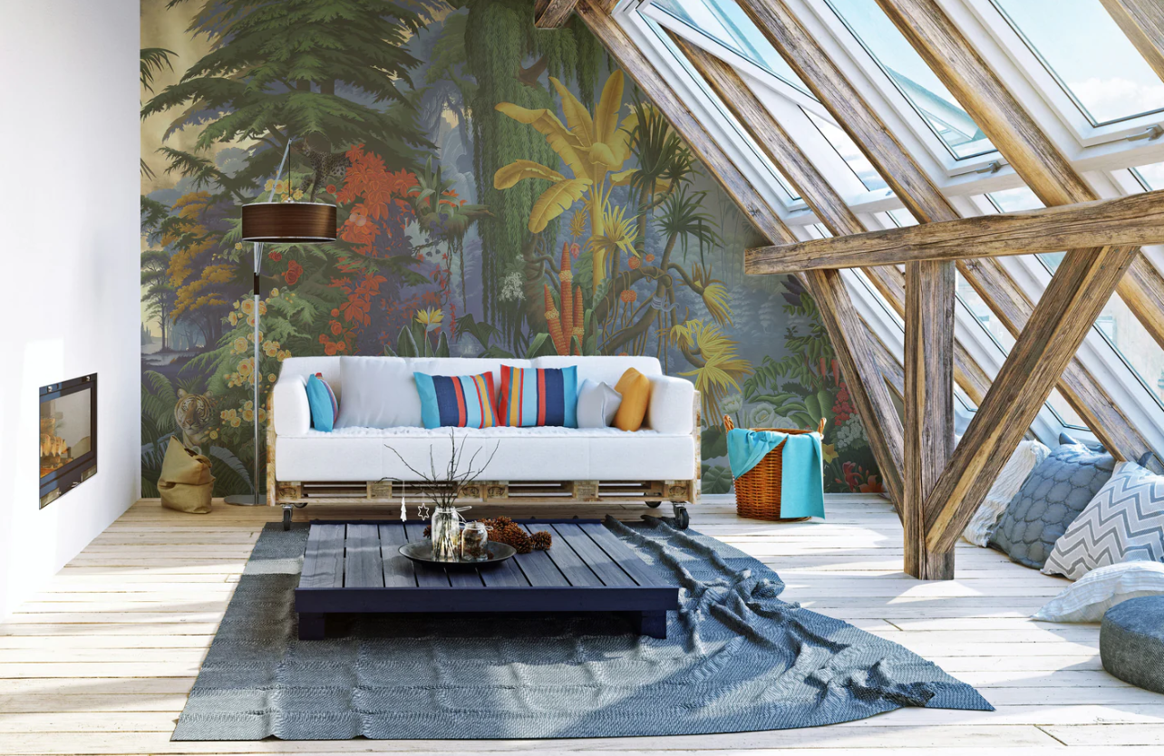 Vibrant Jungle Wall Mural