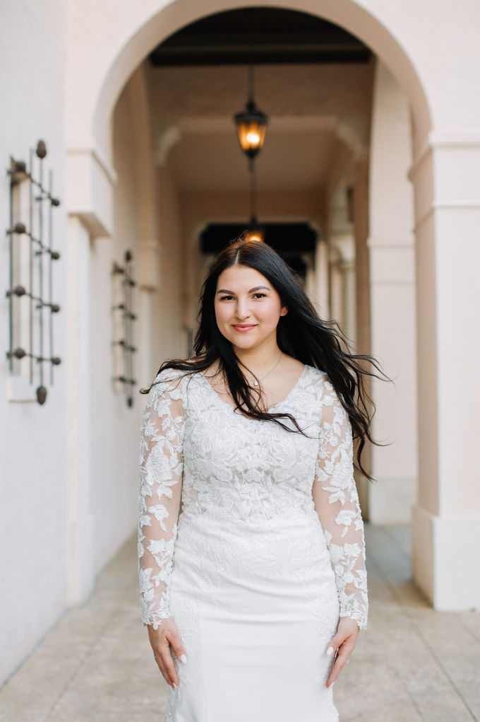 Beautiful bride on Worth avenue 