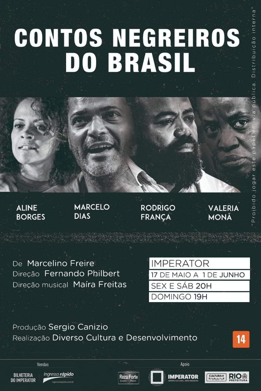 Cartaz "Contos Negreiros do Brasil"