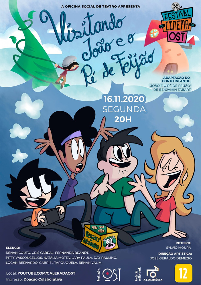 Adaptação do conto clássico, “Visitando João e o Pé de Feijão” encerra o Festival de Cinema da OST