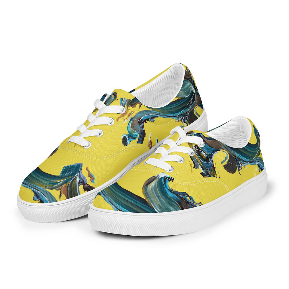 Thumbnail: Men’s lace-up canvas shoes - Adaptation